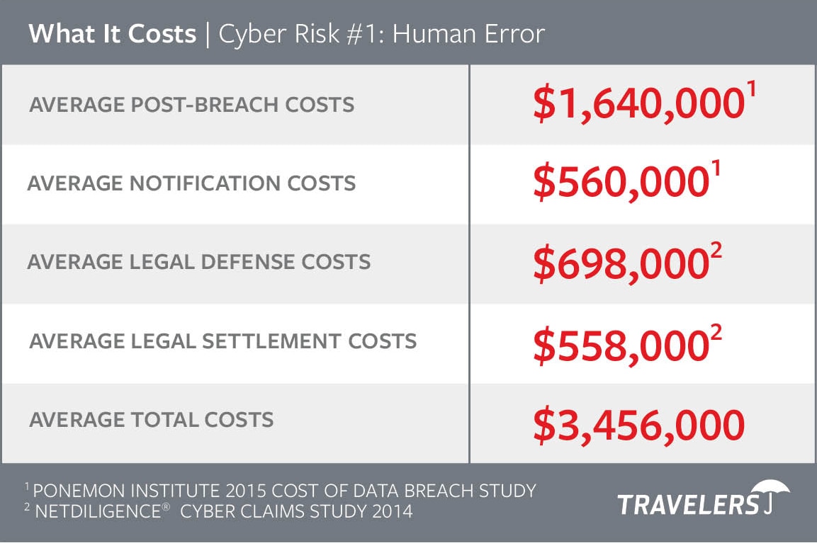 Chart of Cyber Risks #1 - Human Error