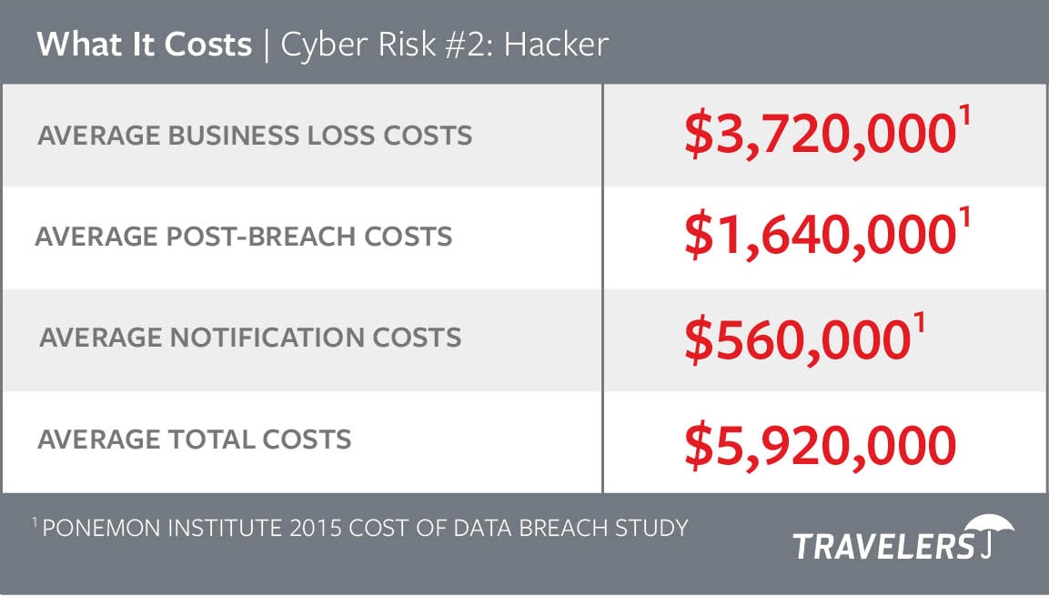 Chart of Cyber Risks #2 - Hacker