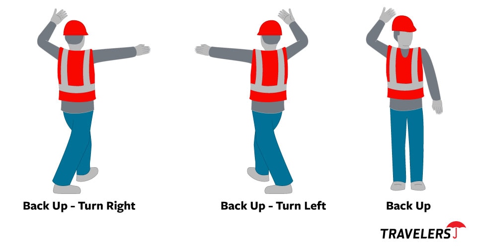 construction worker spotters - examples of signals