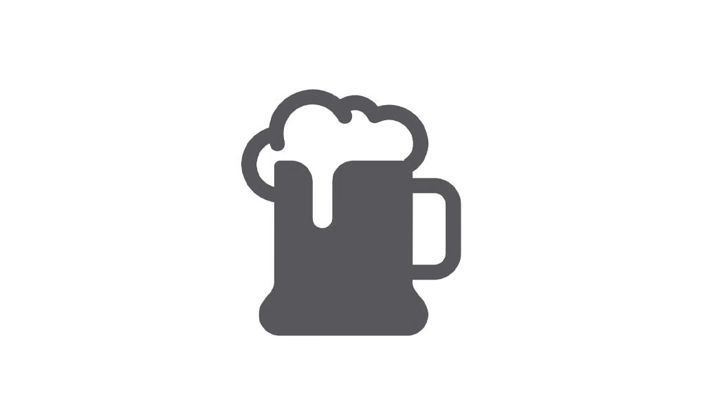 An icon of a beer mug with alcohol