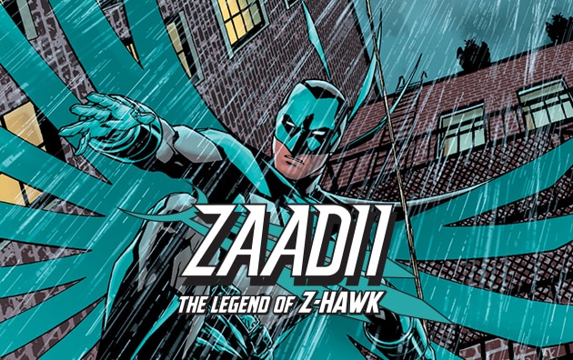 Image of the front of the comic book for Zaadii-The Legend of Z-HAWK